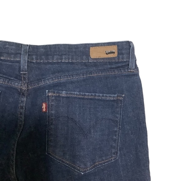 Levi’s Bold Curve Classic Rise Bootcut Jeans Sz 14 Dark Blue Wash - Picture 7 of 9